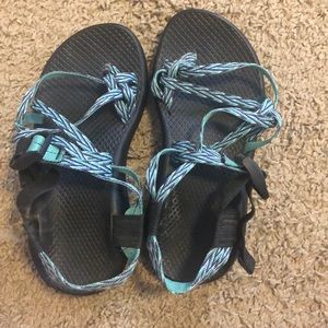 Chacos double strapped